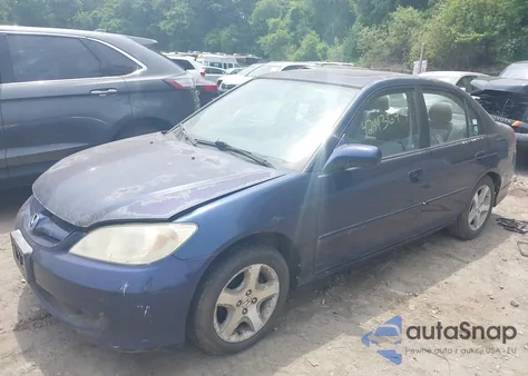 2005 Honda Civic Ex z USA, uszkodzony, nr VIN 2HGES258X5H574491